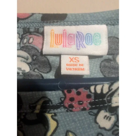 LULAROE DISNEY MICKEY MOUSE & MINNIE MOUSE CARLY DRESS NEW W TAGS LIMITED ED XS - Picture 9 of 14